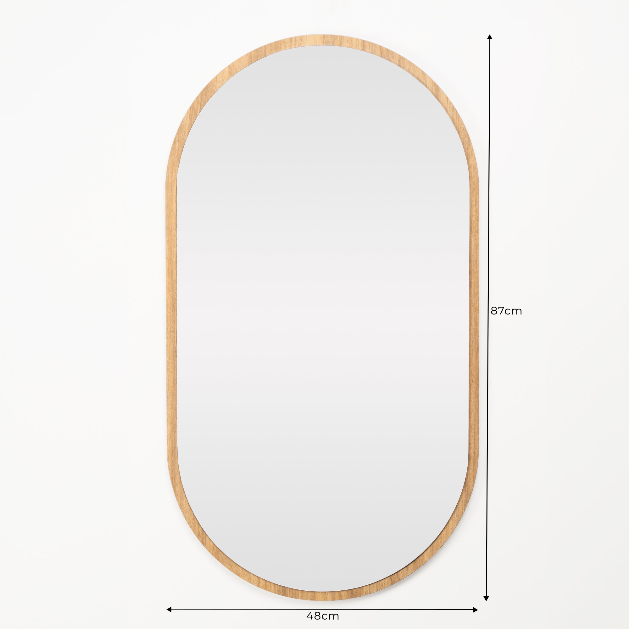 Espelho Lieto Oval 48 cm x 87 cm  - Tauari